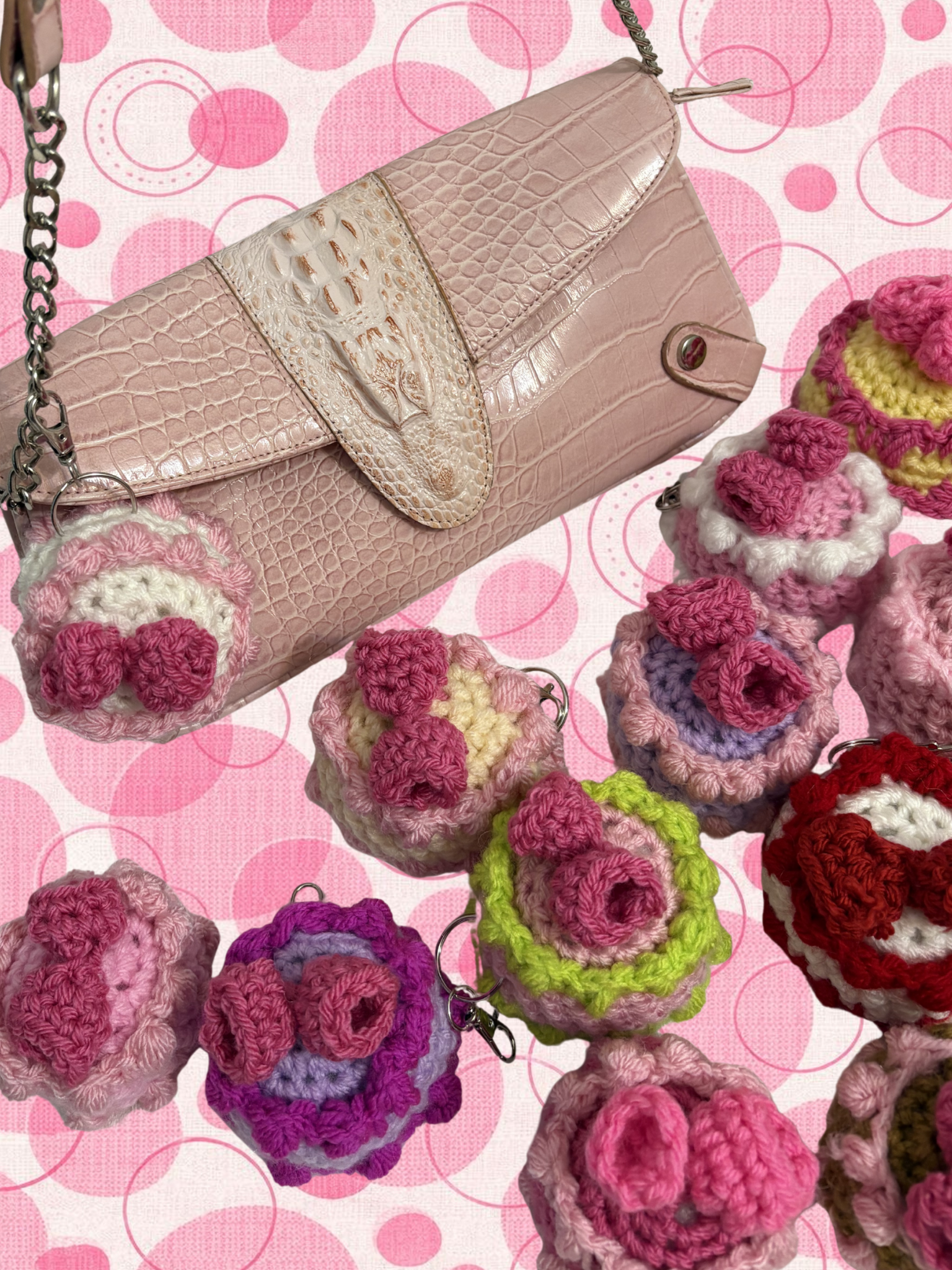 Cake shop bag charms