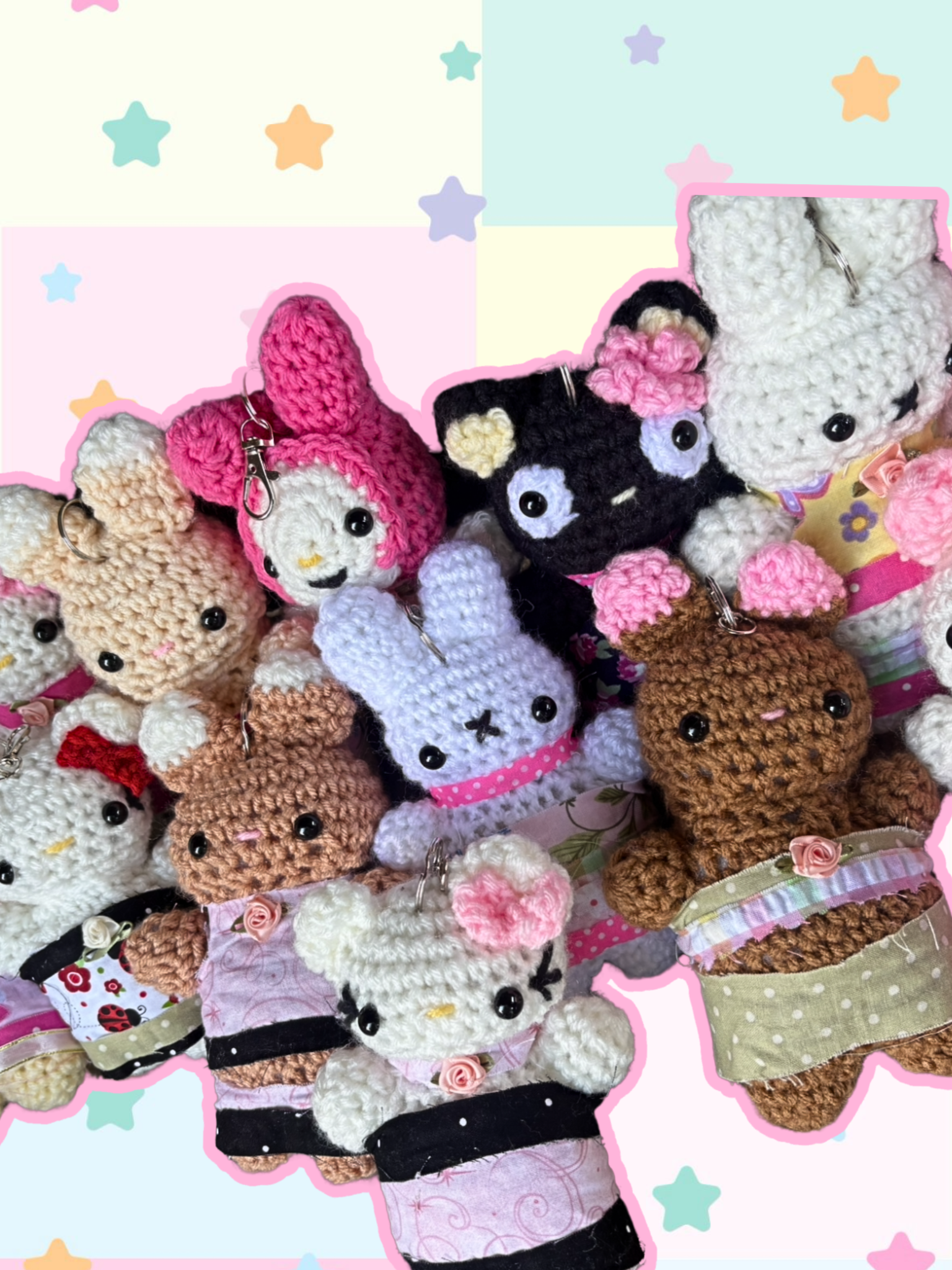 Short leg bag charms