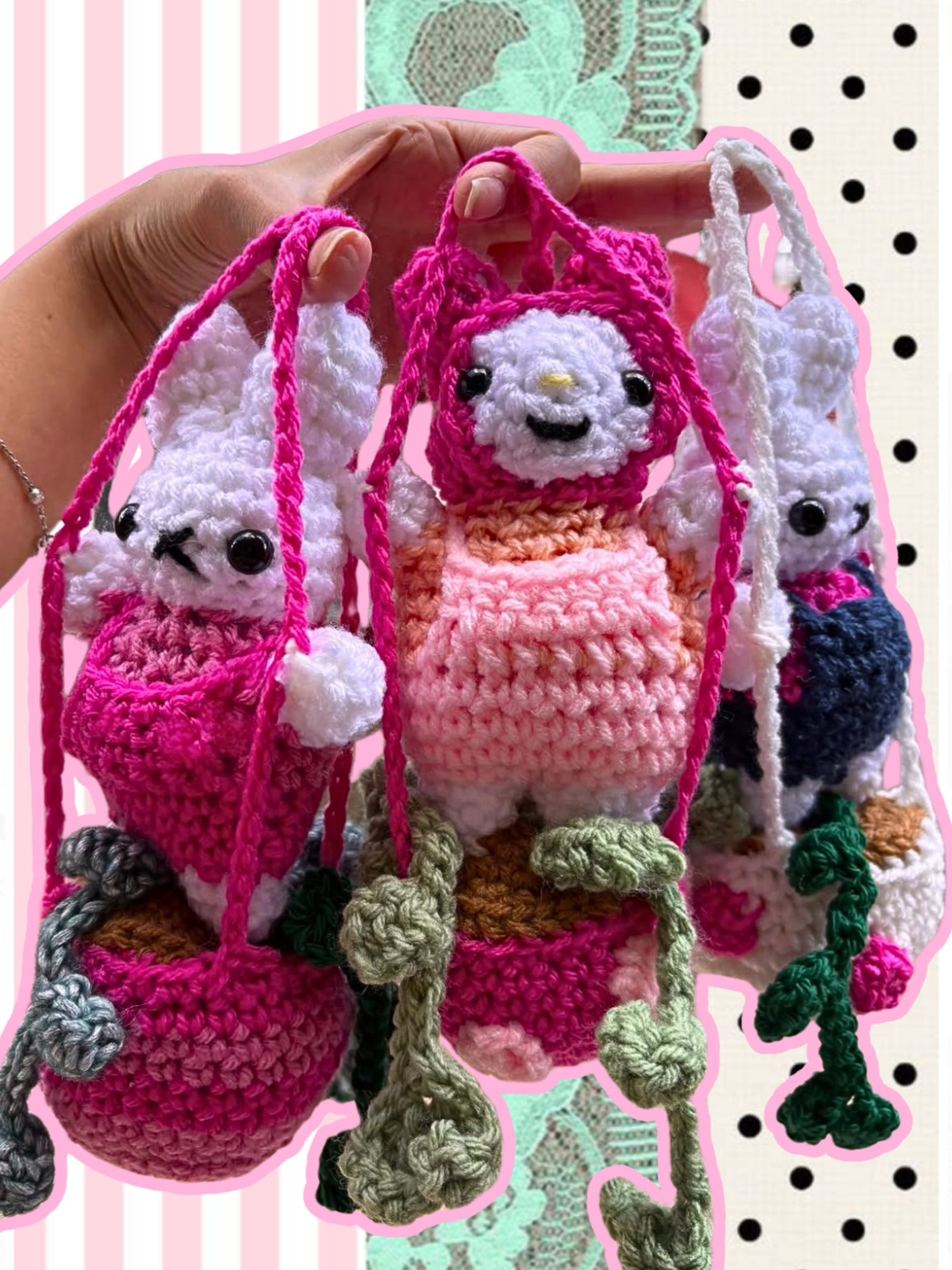 Character plush car hanger