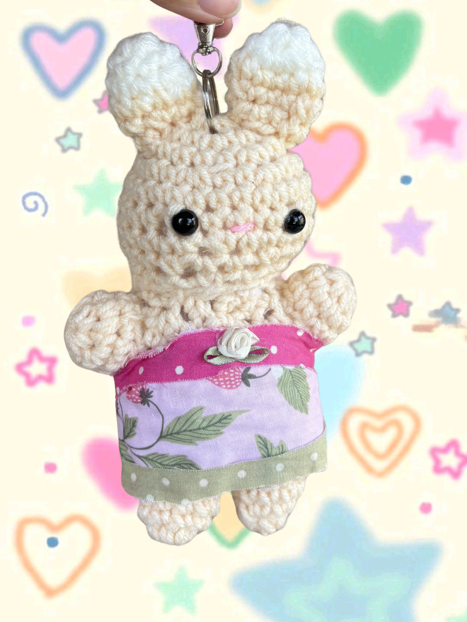 Pink patchwork dress calico baby