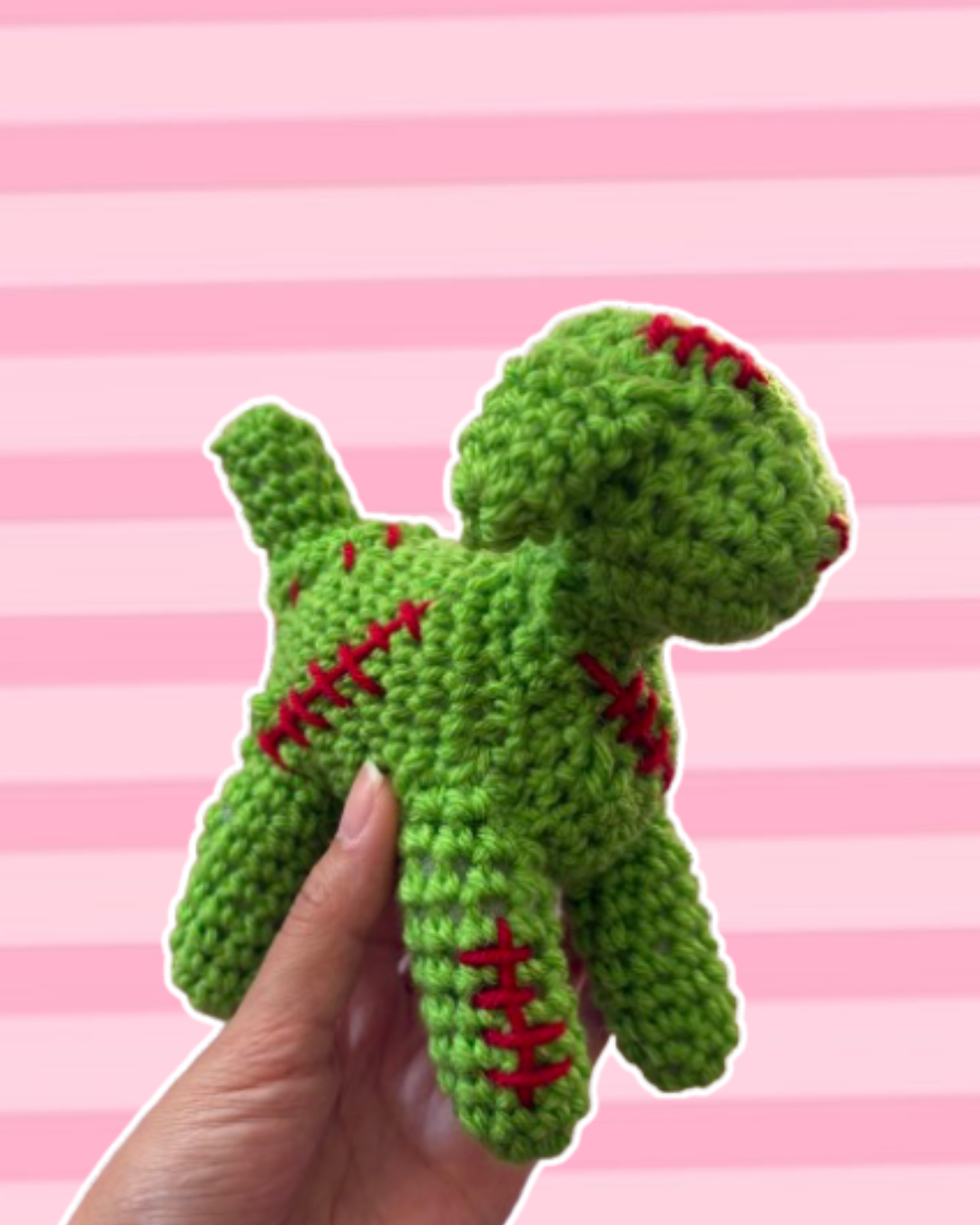 Green zombie puppy