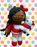 Red hello kitty costume crochet doll