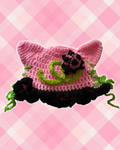 Pink lady buggin cat ear hat