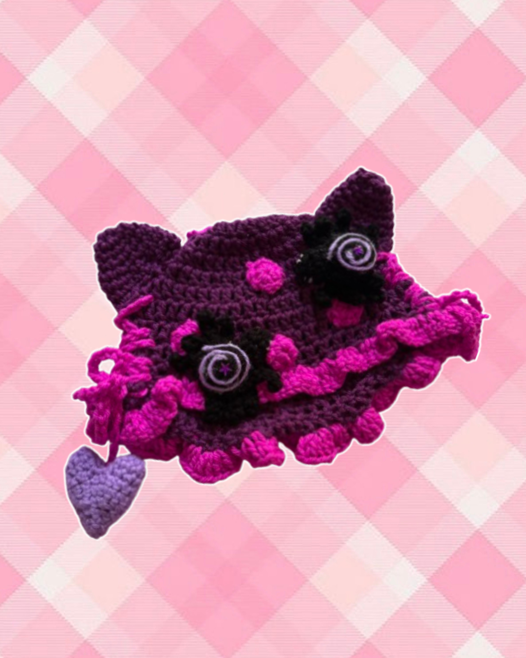 Radioactive spider cat ear hat