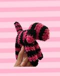 Pink and black stripe puppy