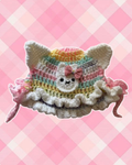 Rainbow miffy cat ear hat
