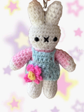 Kidcore flower dress long leg miffy bag charm