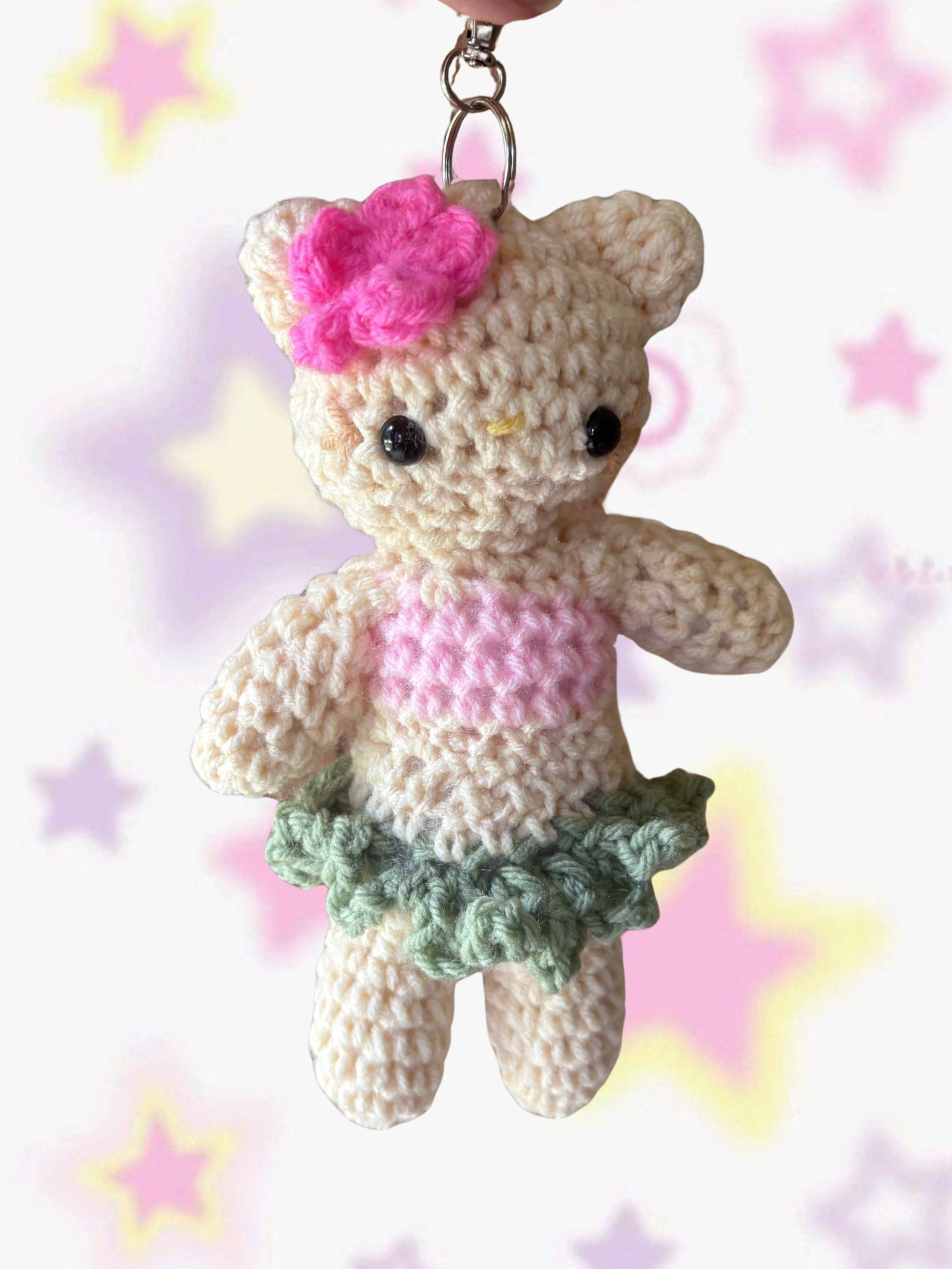 Hawaiian long leg kitty bag charm style 1