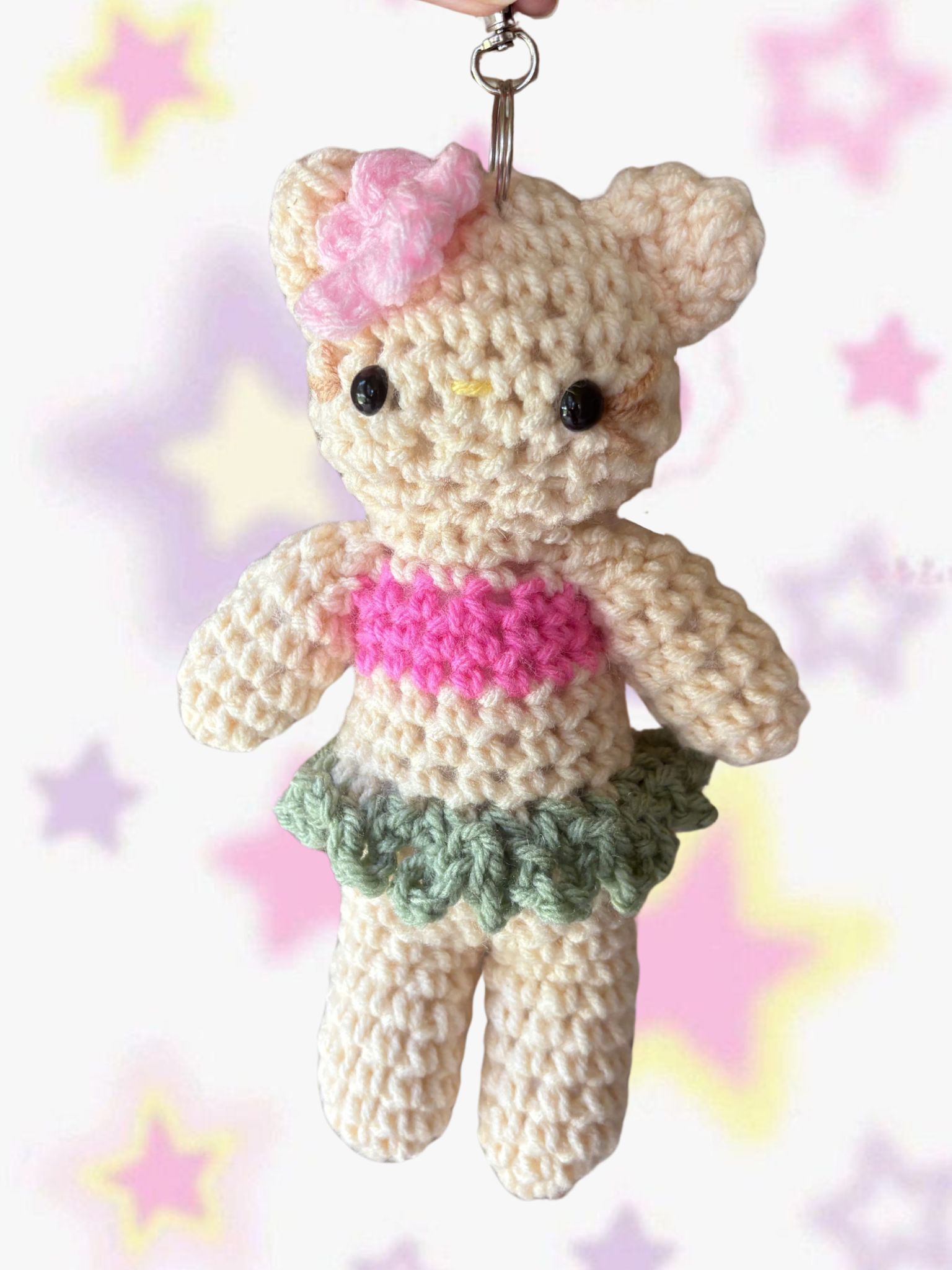 Hawaiian long leg kitty bag charm style 2