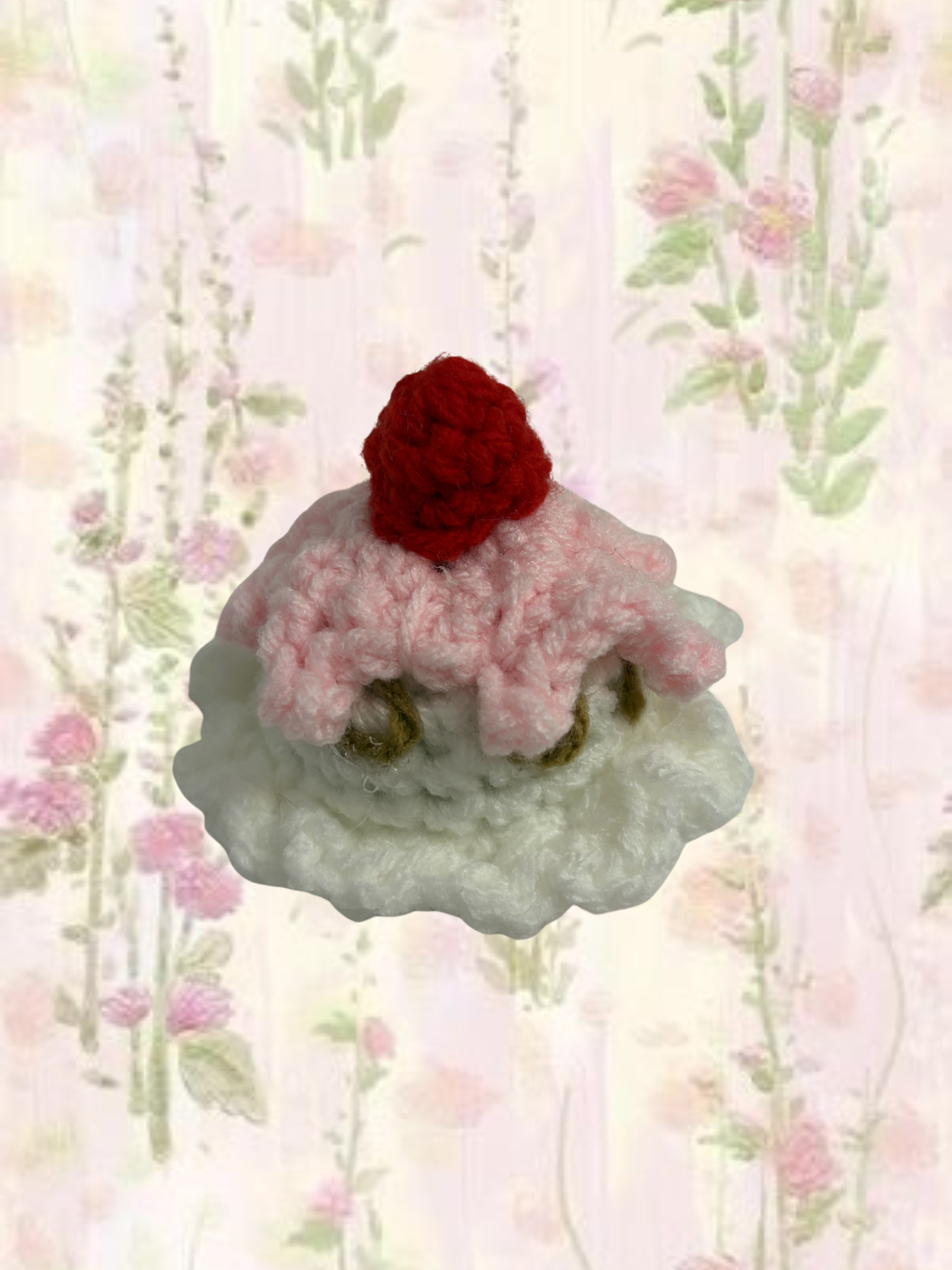 Vanilla sundae scoop hair clip
