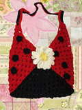 Red Lady Buggin Granny Square Bag