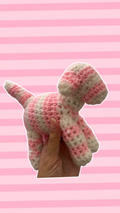 Pink Stripe Puppy
