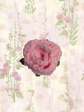 Baby pink rose hair clip