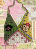 Silly monkey granny square bag