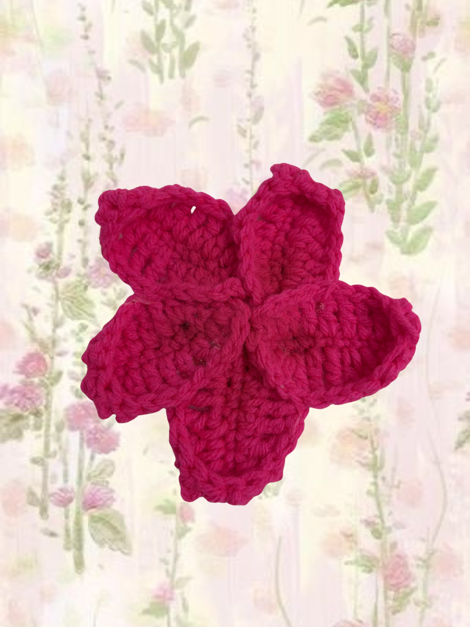 Deep Pink Plumeria Hair Clip