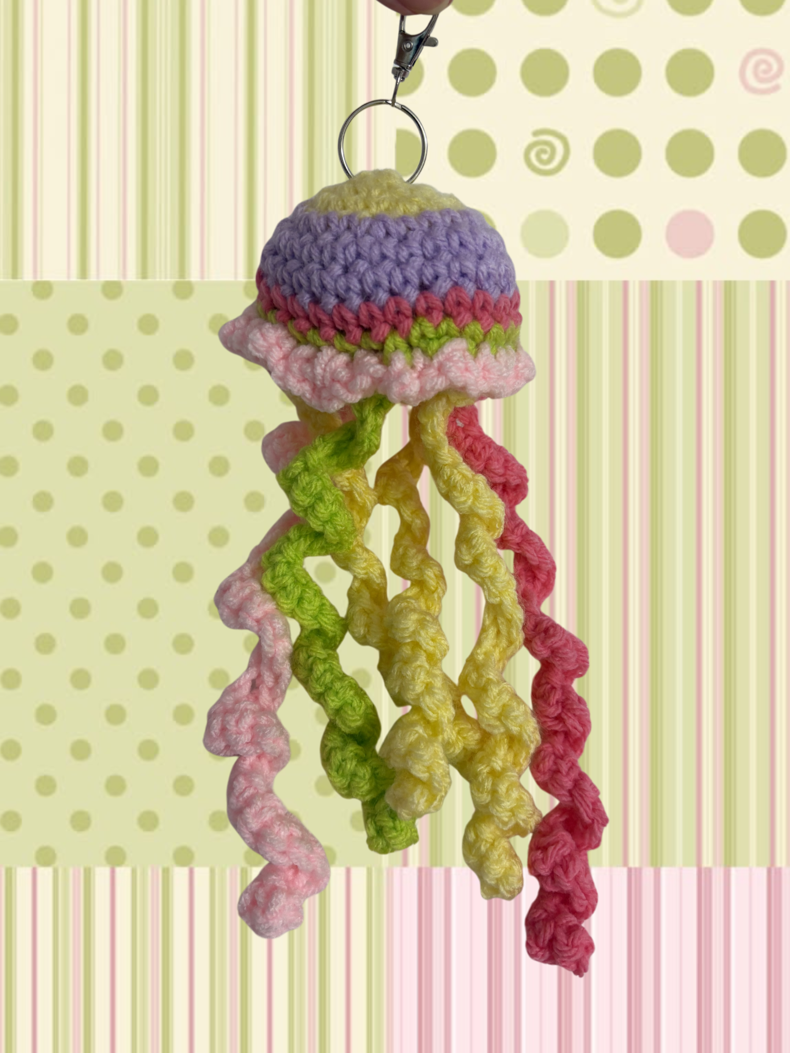 Thermal map jellyfish keychain style 1