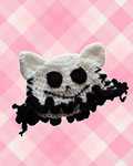 Skeleton kitty cat ear hat