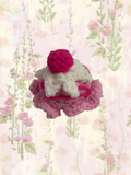 Strawberry ice cream scoop hair clip