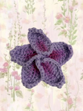 Purple Plumeria Hair Clip