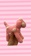 Pink and White Polka Dot Puppy