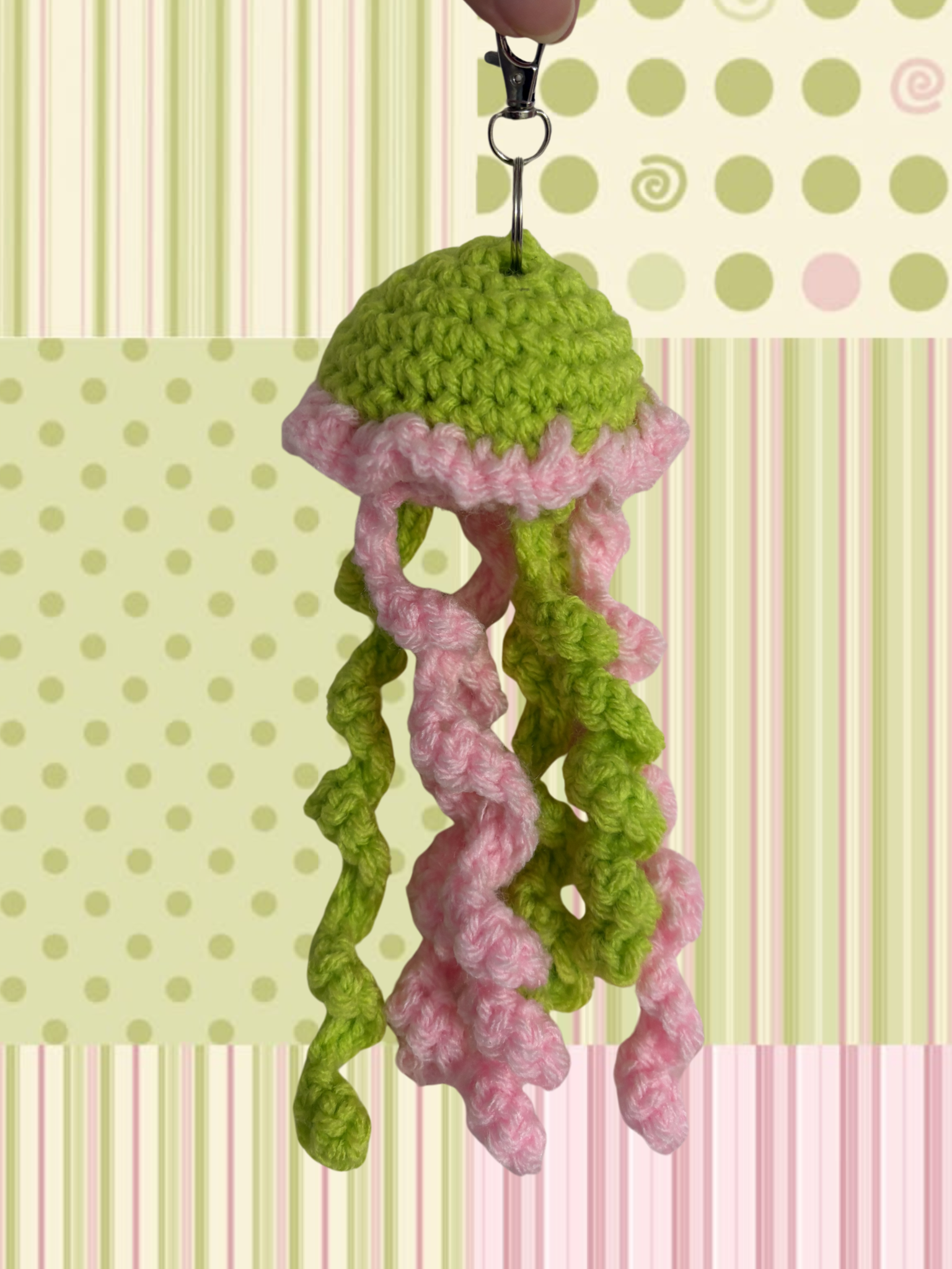 Sour Patch Jellyfish Keychain