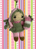 Strawberry Matcha Girl Doll Bag Charm