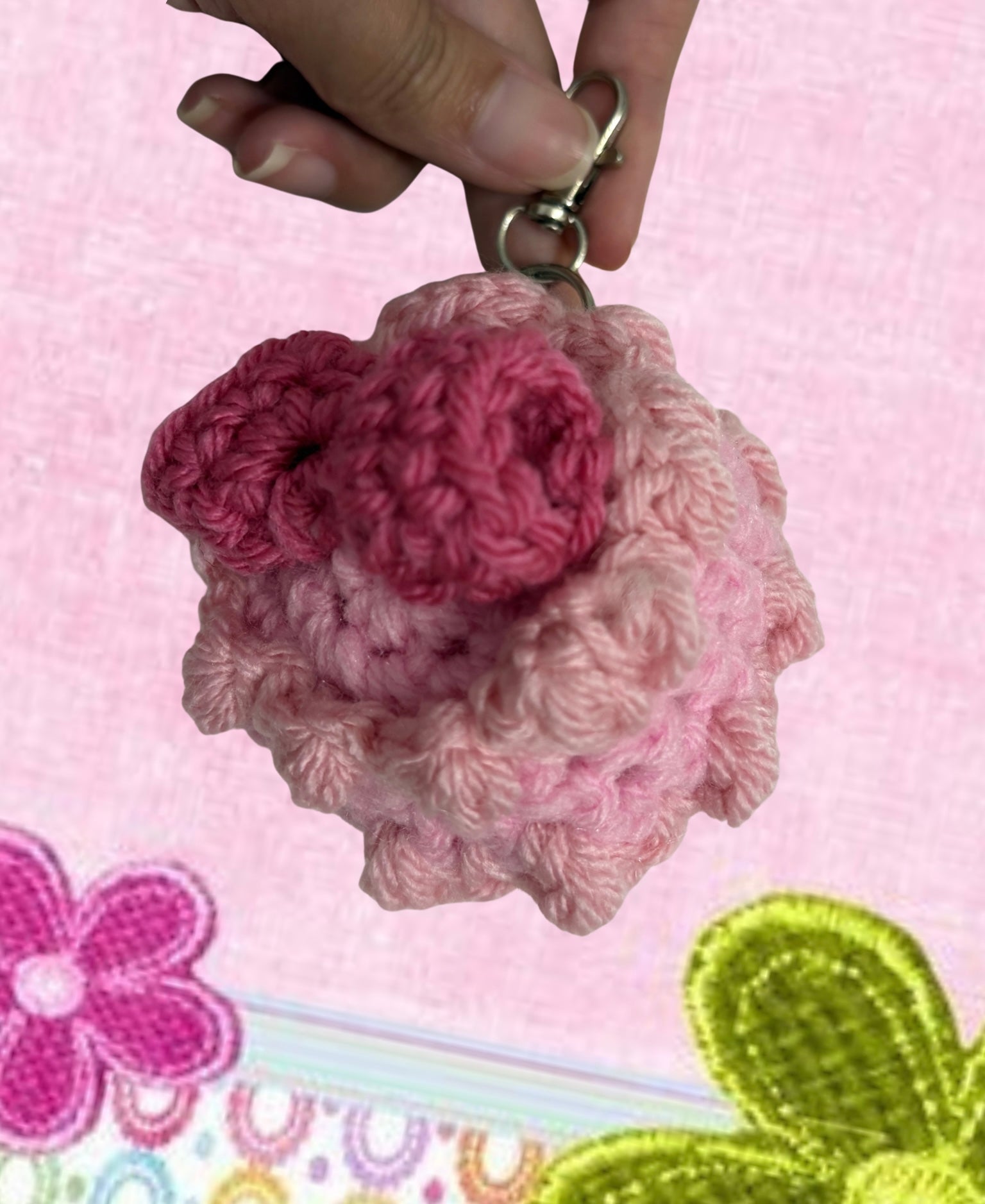 Strawberry dream cake bag charm