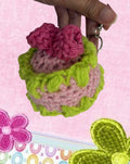 Strawberry matcha cake bag charm