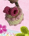 Raspberry maple cake bag charm