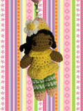 Orange Blossom Doll Bag Charm