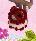 Angel food cake bag charm
