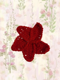 Red plumeria hair clip