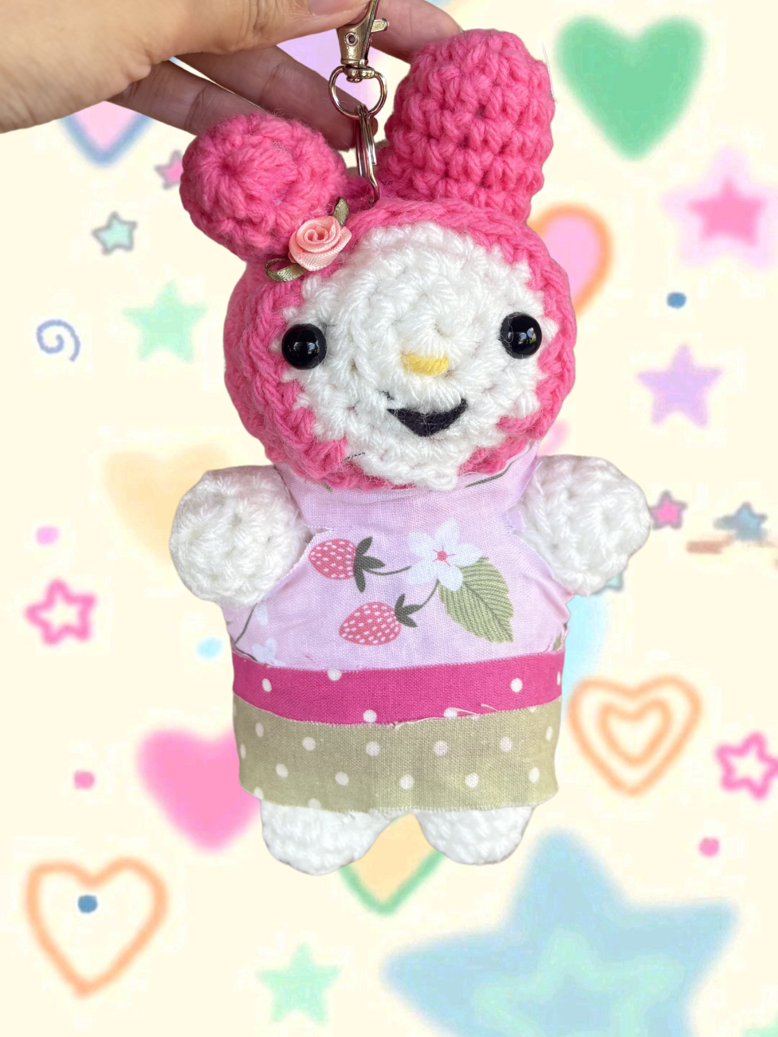 Berry patchwork my melody bag charm