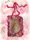 Hit me baby photo frame bag charm