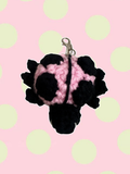 Baby pink ladybug keychain