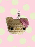 Hawaiian Hello Kitty Head Keychain