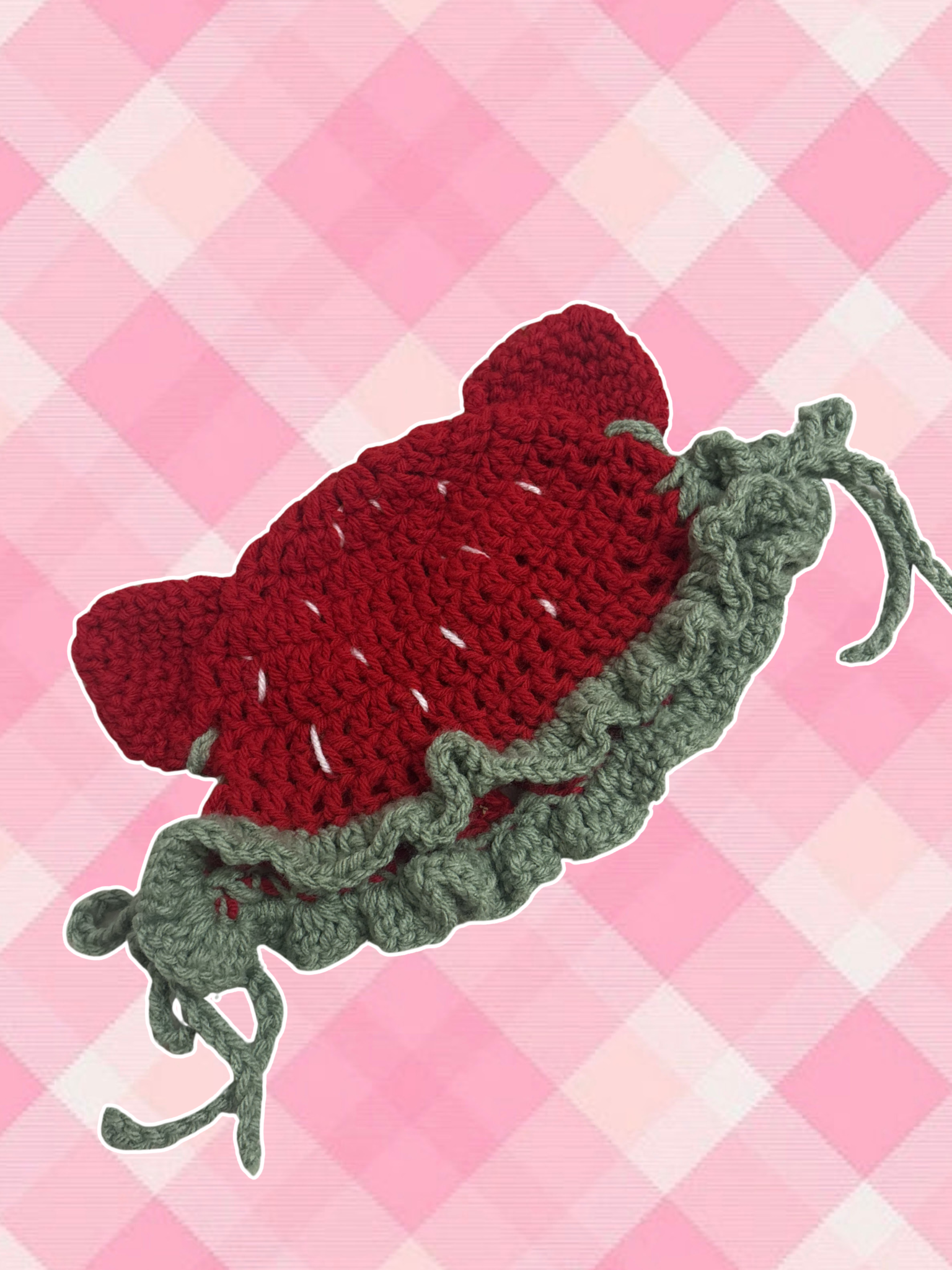Strawberry Kid Size Cat Ear Hat