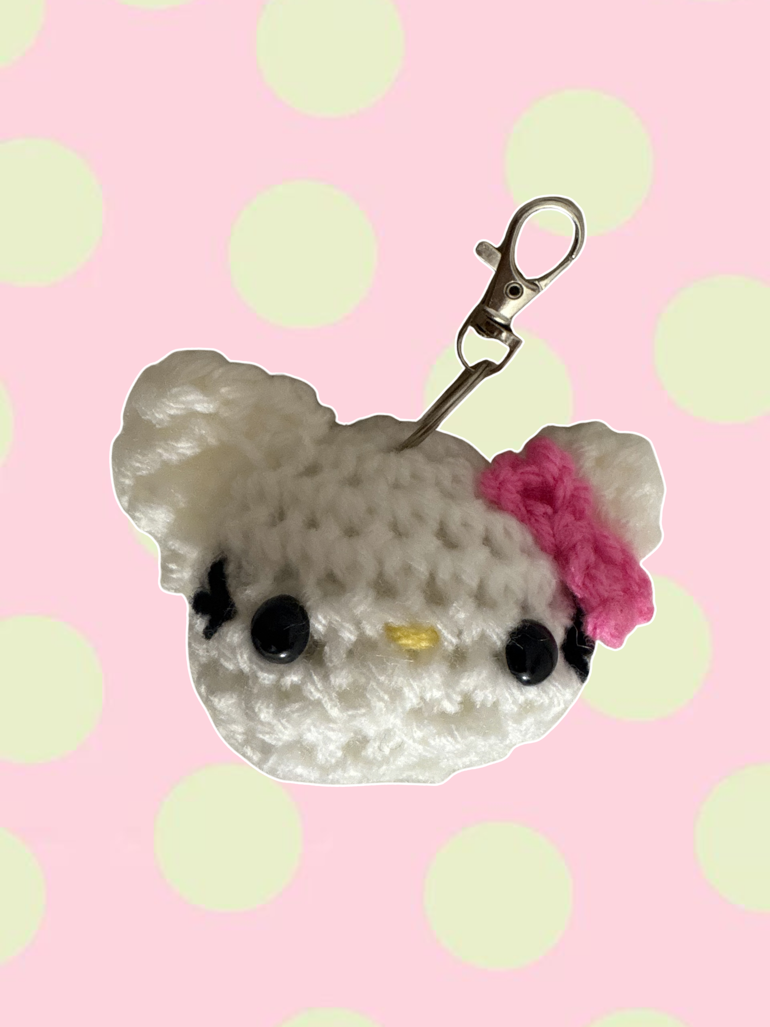 Deep pink hello kitty head