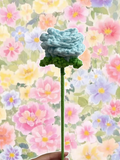 Blue rose single flower