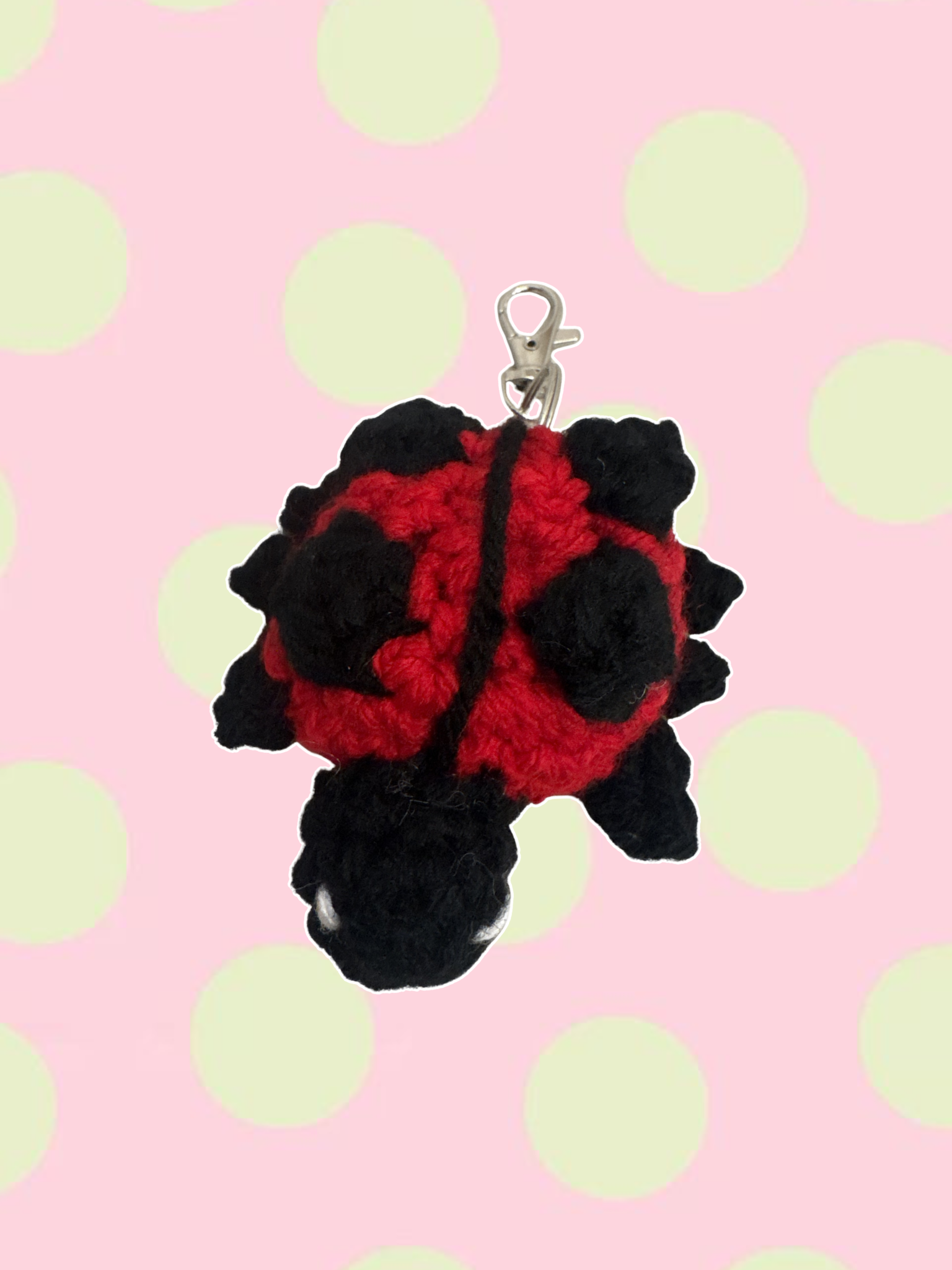 Red ladybug keychain