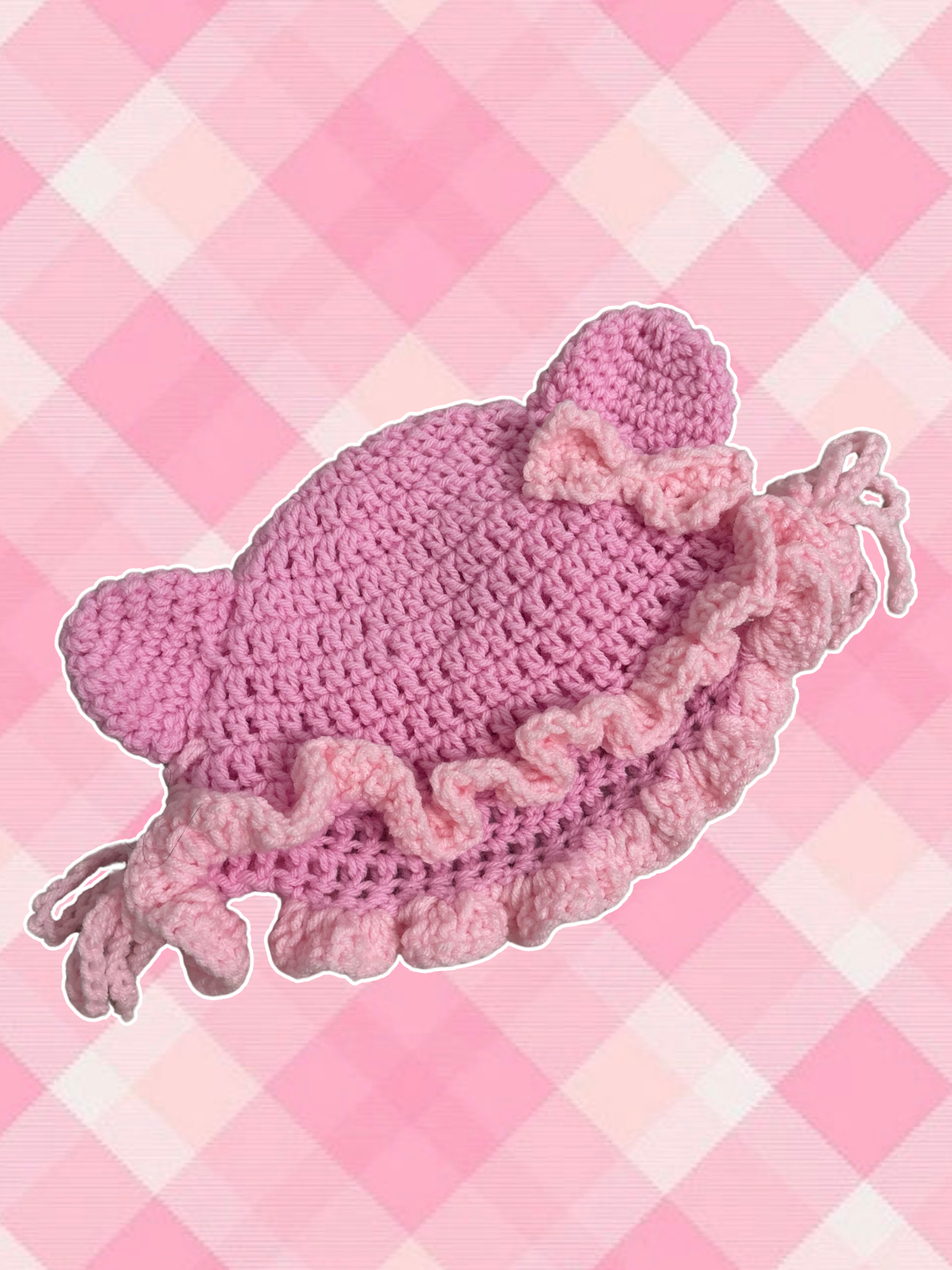 Pink Cat Ear Hat