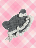 Gray & White Cat Ear Hat